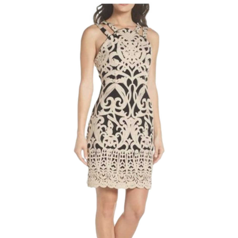 Foxiedox NWT Blush & Black Strappy Dress